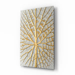 Abstract Art glass wall art in a modern living room