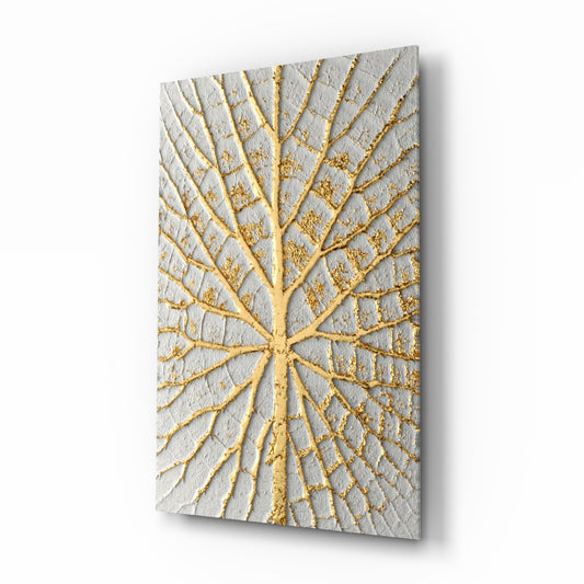 Abstract Art glass wall art in a modern living room