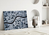 Forest Landscape Glass Wall Art.