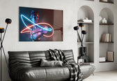 Abstract Art artwork styled in a man cave interior