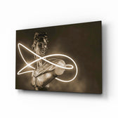 Abstract Art glass wall art in a modern creative loft