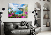 Nice France artwork styled in a study interior