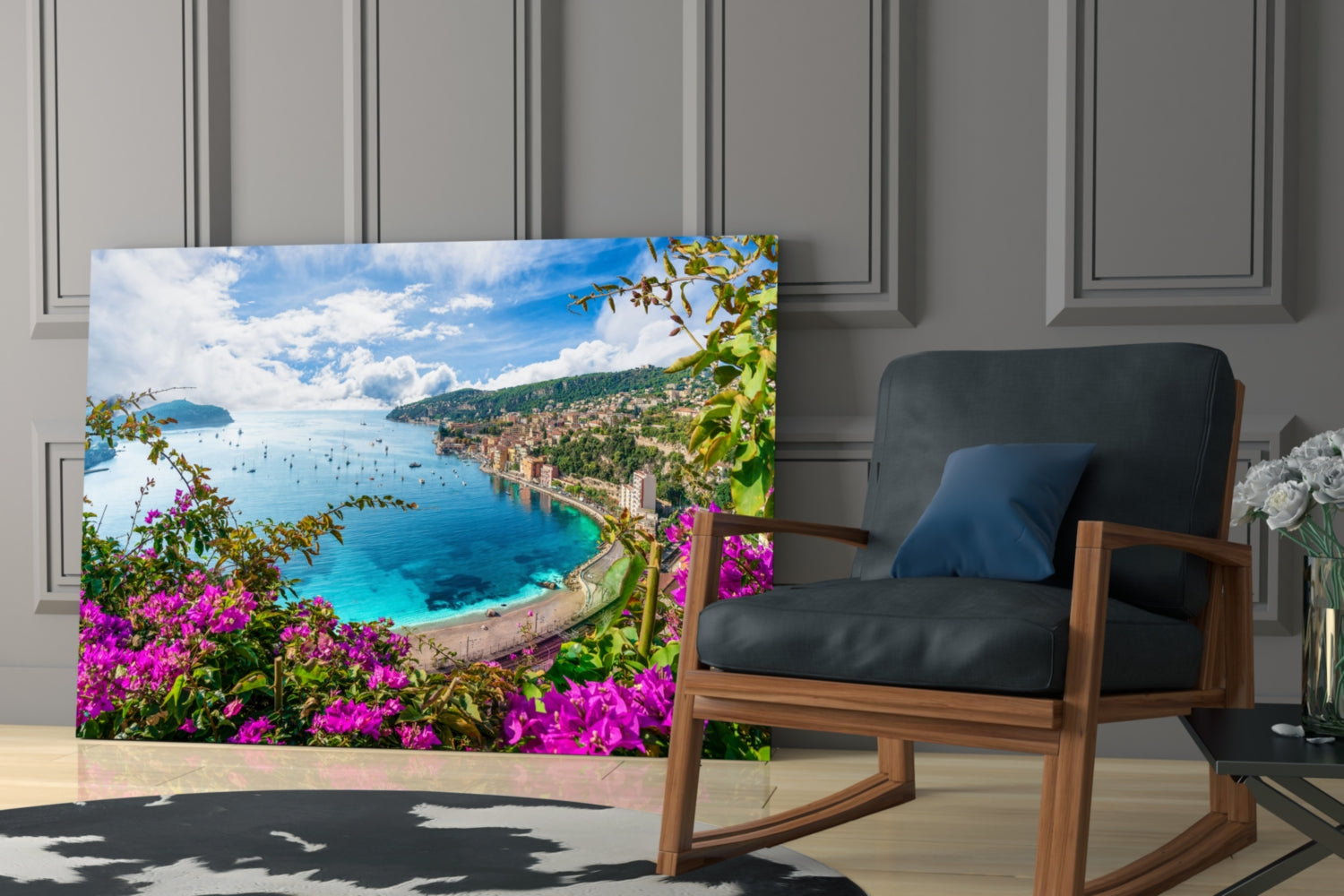 Nice France Glass Wall Art.