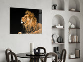 Cinematic wildlife print bringing safari edge to a home office
