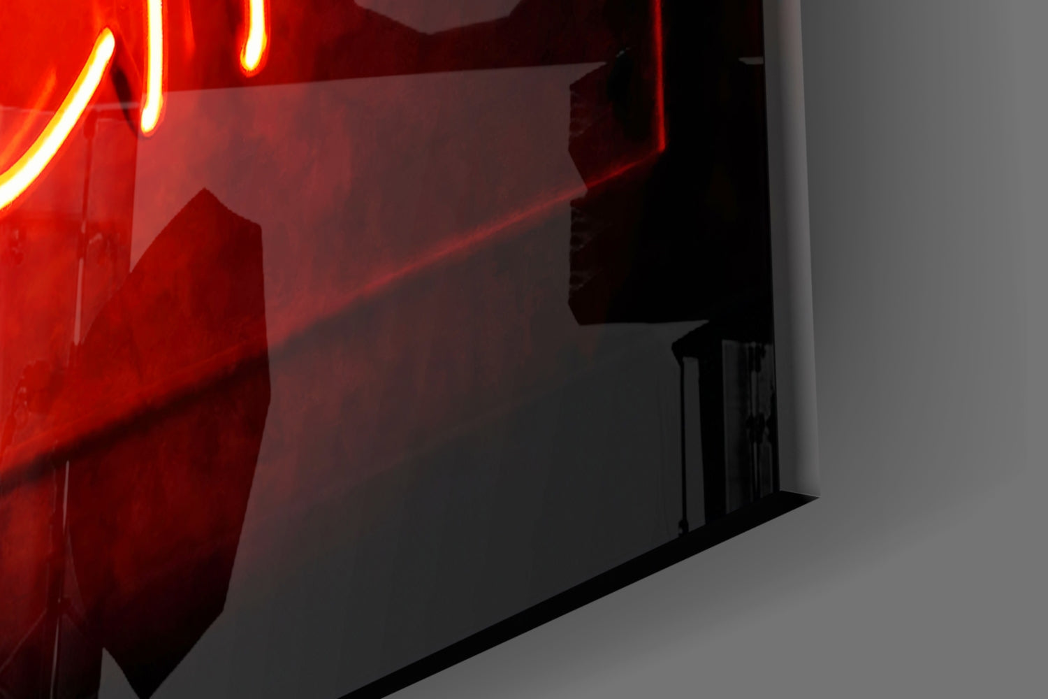 Don'T Think Too Much Glass Wall Art.