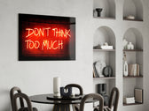 Cinematic neon print bringing motivational edge to a teen room