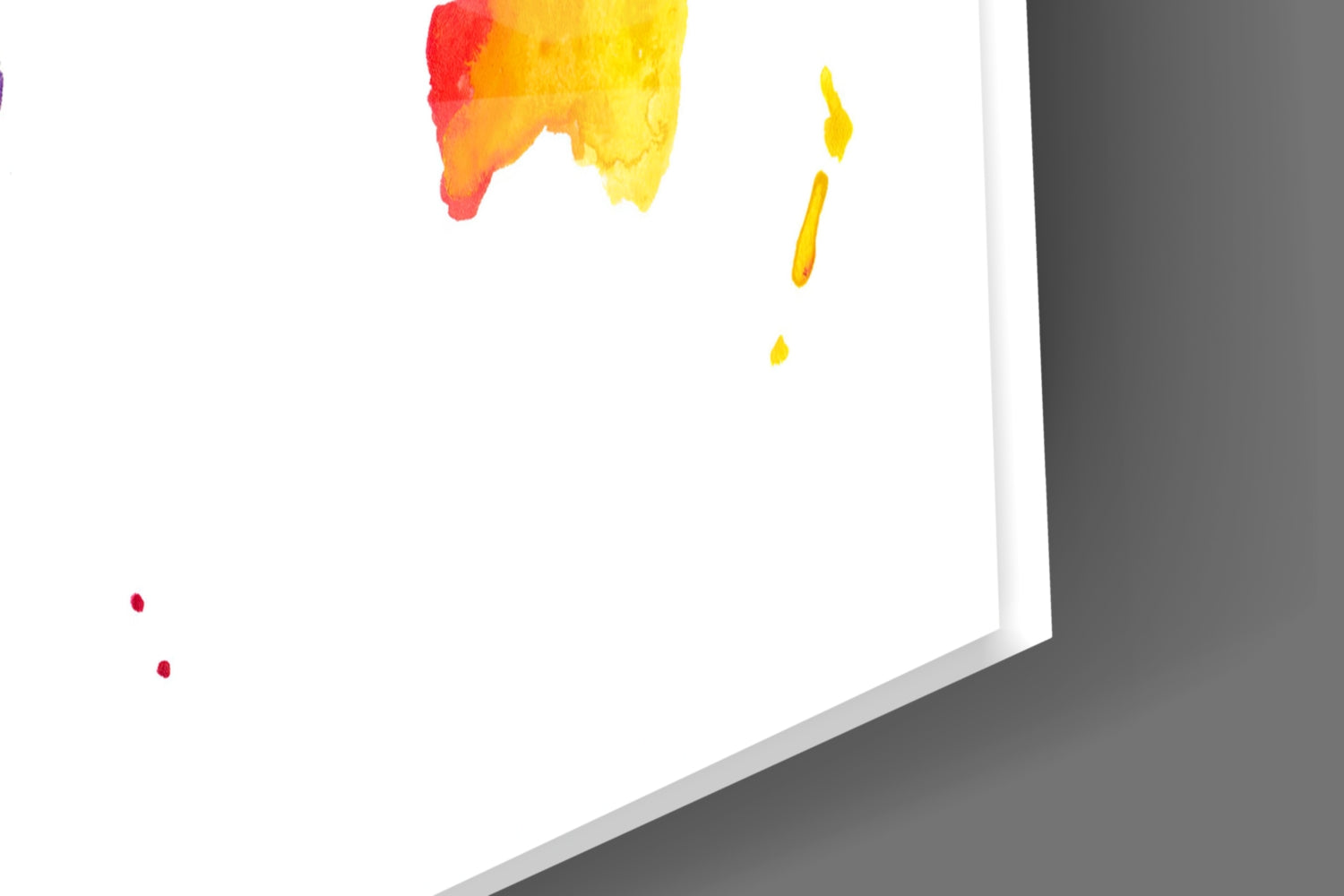 World Map Glass Wall Art.