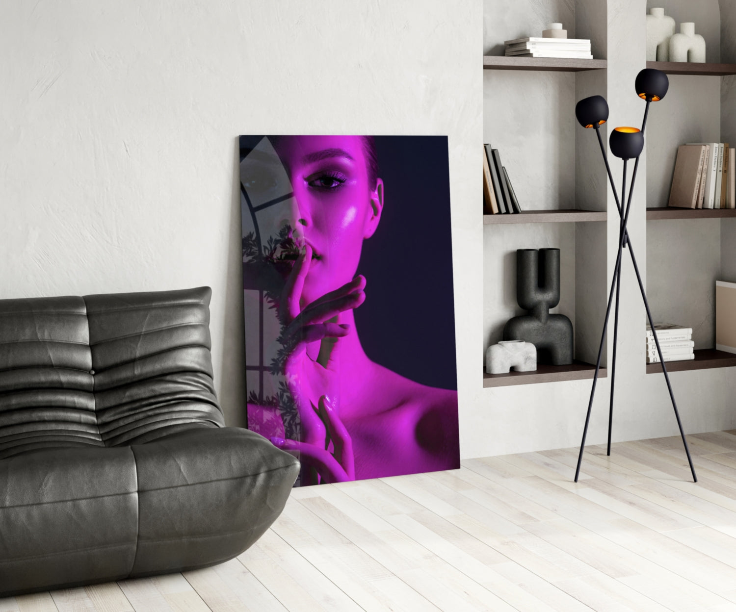 Woman Glass Wall Art.