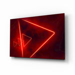 Abstract Art glass wall art in a modern teen room