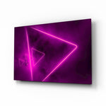 Abstract Art glass wall art in a modern teen room