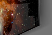Cinematic artwork in a sci-fi-themed living room interior