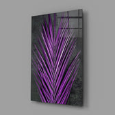 Botanical panel anchoring a study wall