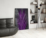Cinematic botanical print bringing tropical edge to a wellness studio