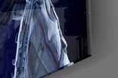 Cinematic artwork in a sci-fi-themed living room interior