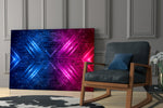 Synthwave yatay panel against an onyx-painted accent wall