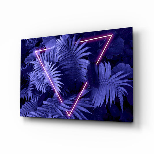 Abstract Art glass wall art in a modern creative loft