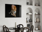 Cinematic wildlife print bringing safari edge to a home office