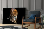 Wildlife yatay panel against an onyx-painted accent wall