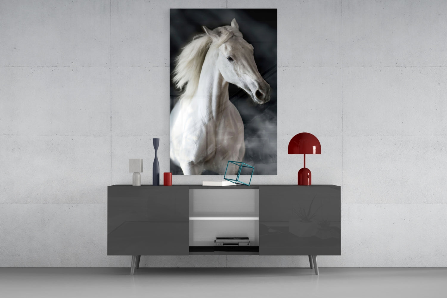 Horse Glass Wall Art.
