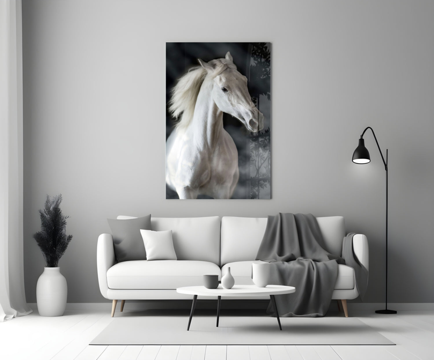 Horse Glass Wall Art.