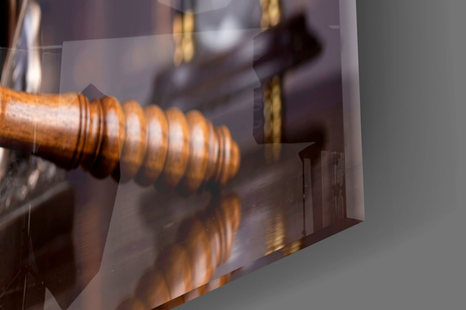 Gavel Of Justice Glass Wall Art.
