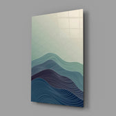 Japandi panel anchoring a master bedroom wall
