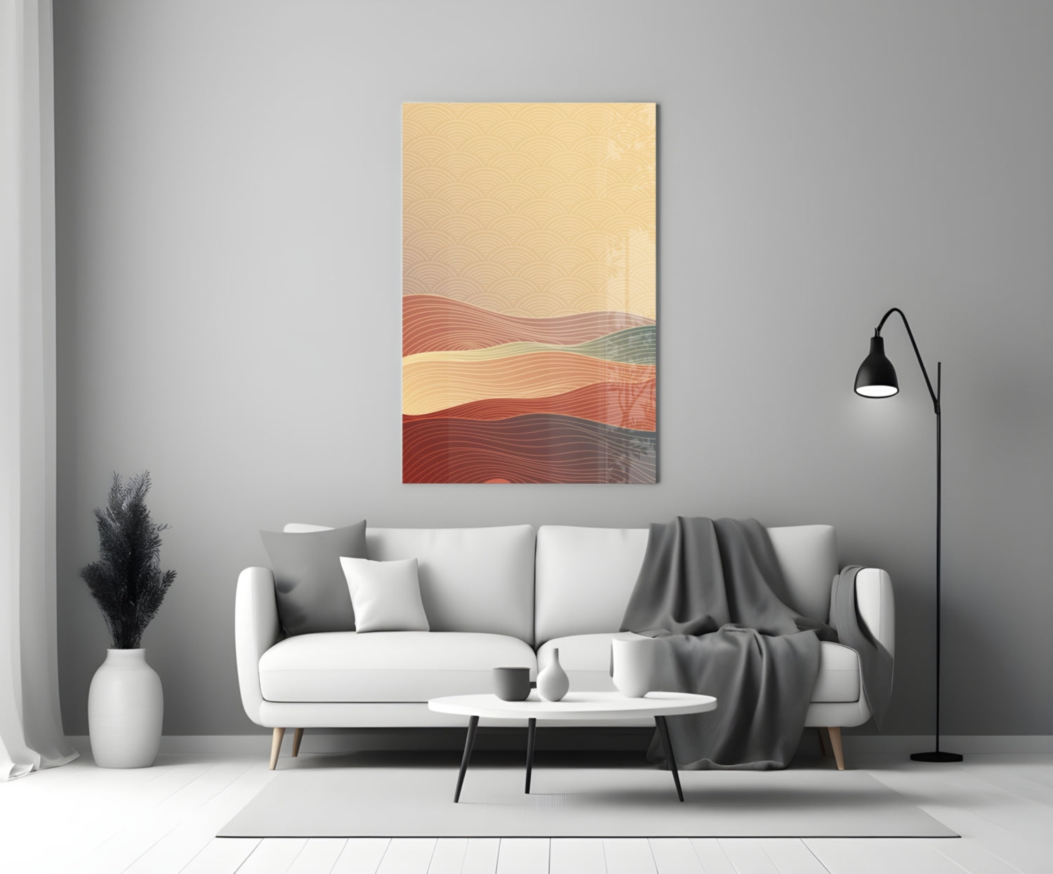 Abstract Art Glass Wall Art.