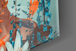 Cinematic artwork in a fashion-themed lounge interior