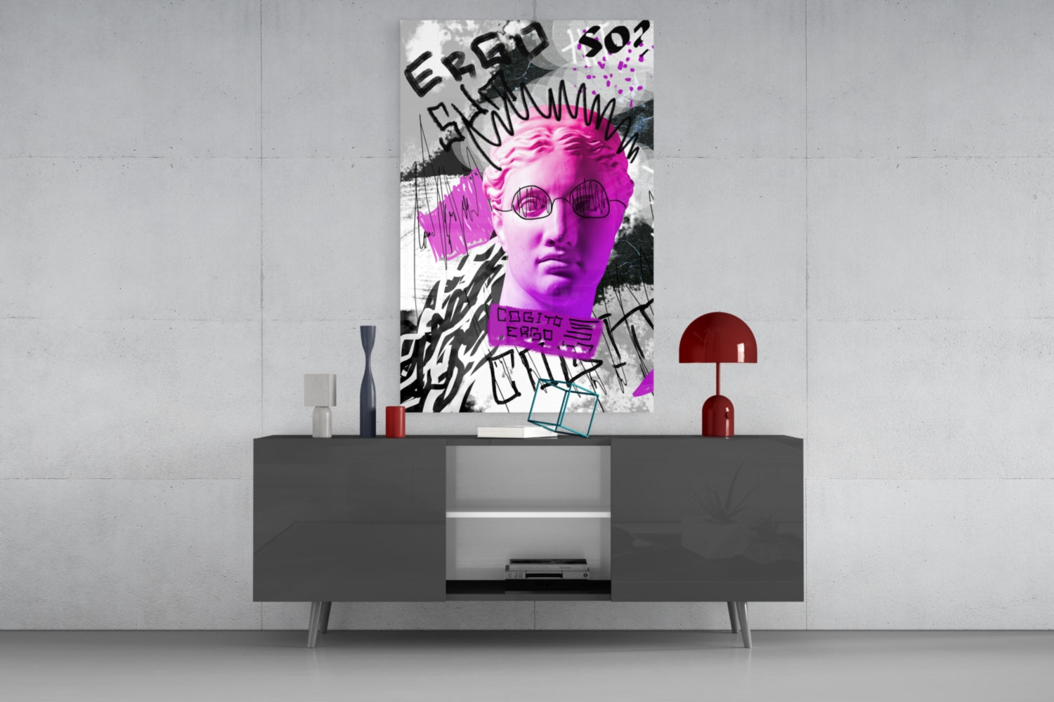 Abstract Art Glass Wall Art.