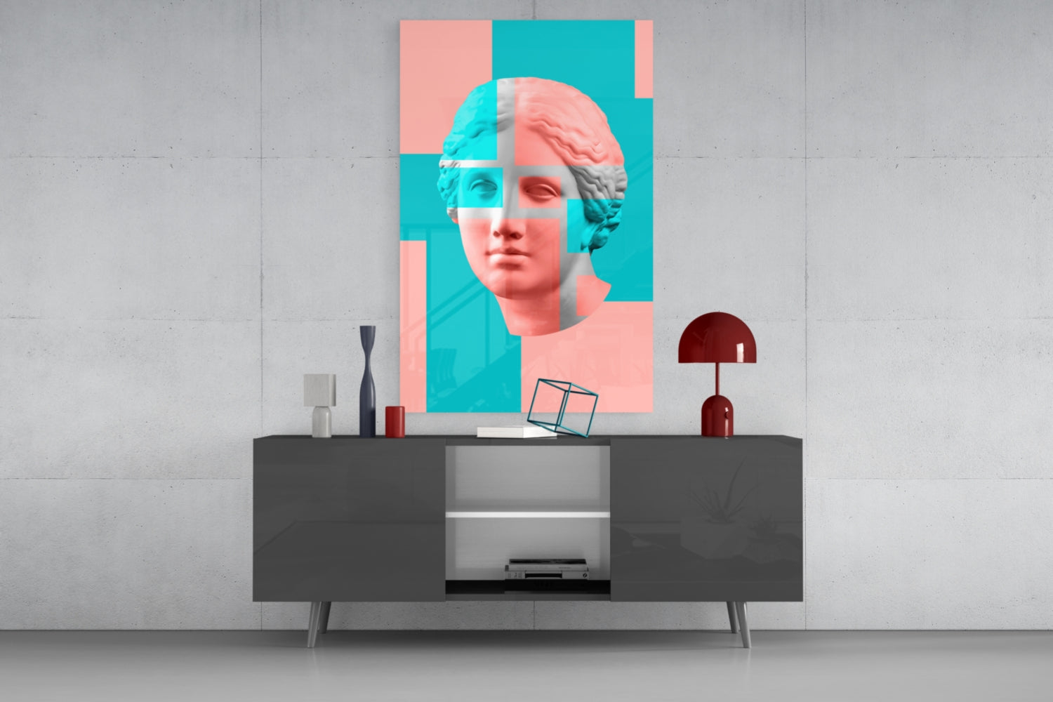 Abstract Art Glass Wall Art.