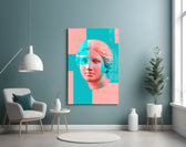 Abstract Art artwork styled in a man cave interior