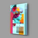 Pop-classical panel anchoring a teen room wall