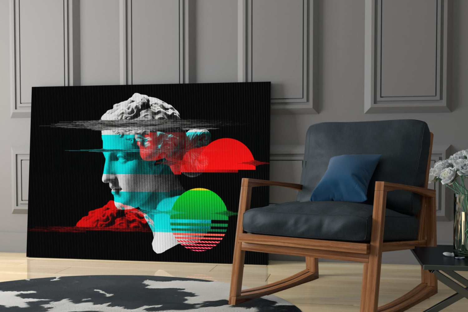 Abstract Art Glass Wall Art.