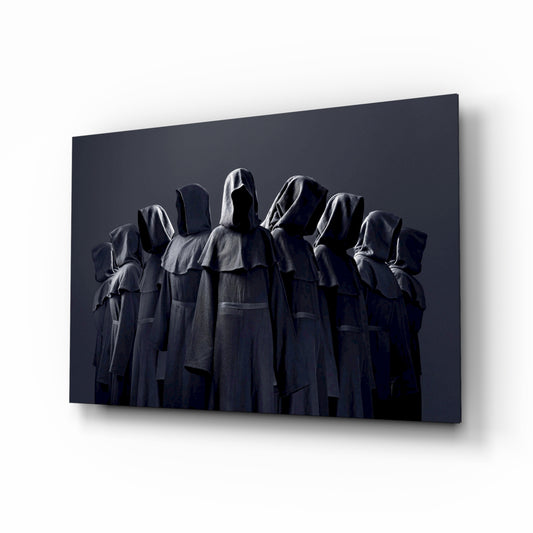 Abstract Art glass wall art in a modern man cave