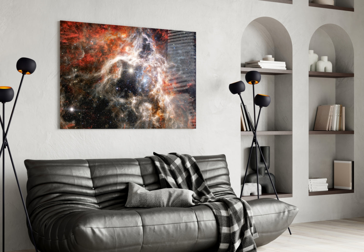 World Of The Galaxy Glass Wall Art.