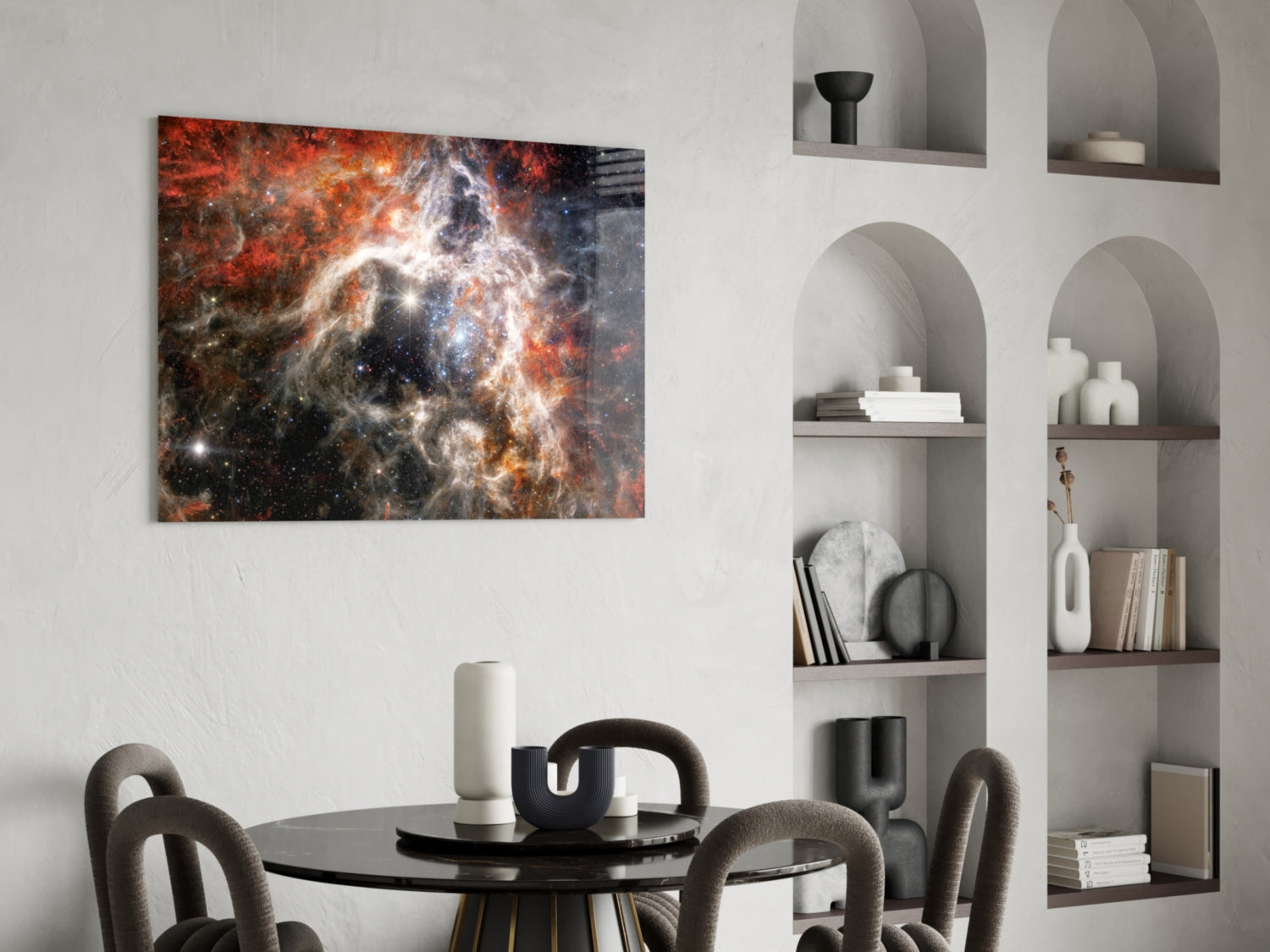 World Of The Galaxy Glass Wall Art.