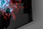 Cinematic artwork in a sci-fi-themed living room interior