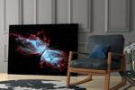 Cosmic yatay panel against an onyx-painted accent wall
