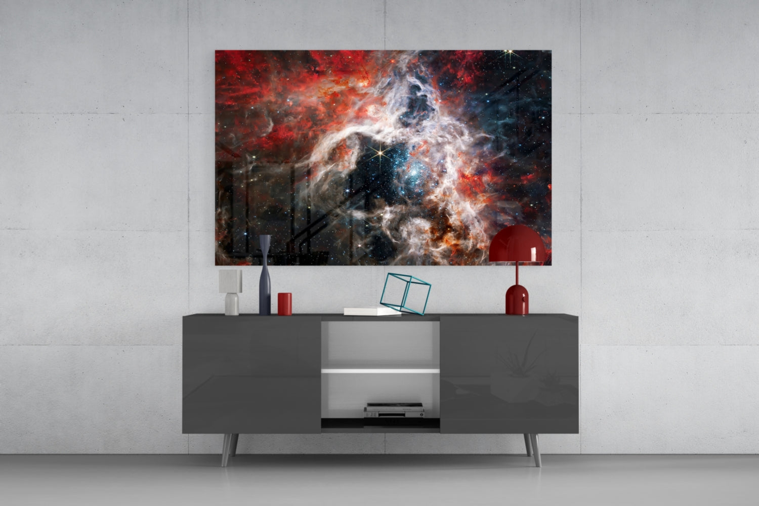 Space Glass Wall Art.