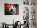 Cinematic astronomy print bringing nebula edge to a man cave