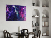 Cinematic astronomy print bringing nebula edge to a man cave