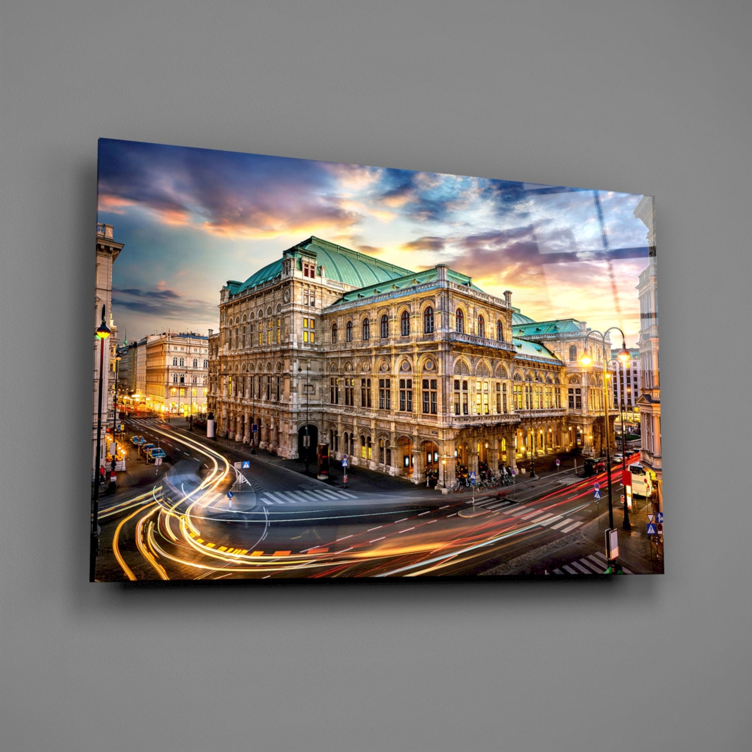 Vienna State Opera Glass Wall Art.