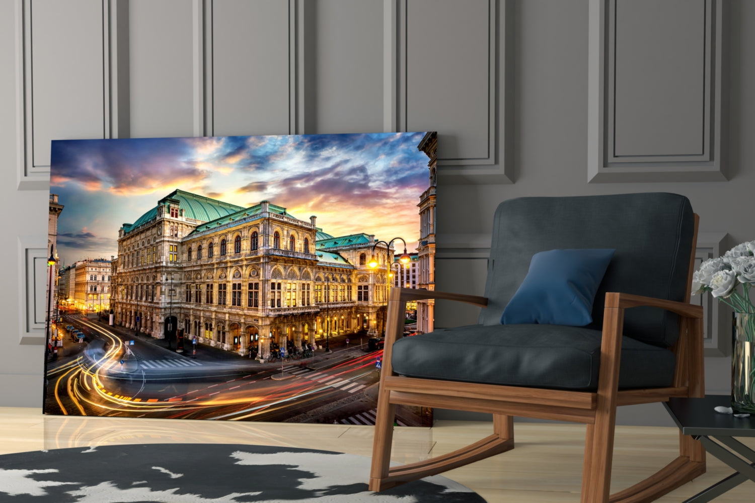 Vienna State Opera Glass Wall Art.