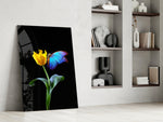Macro dikey panel against an onyx-painted accent wall
