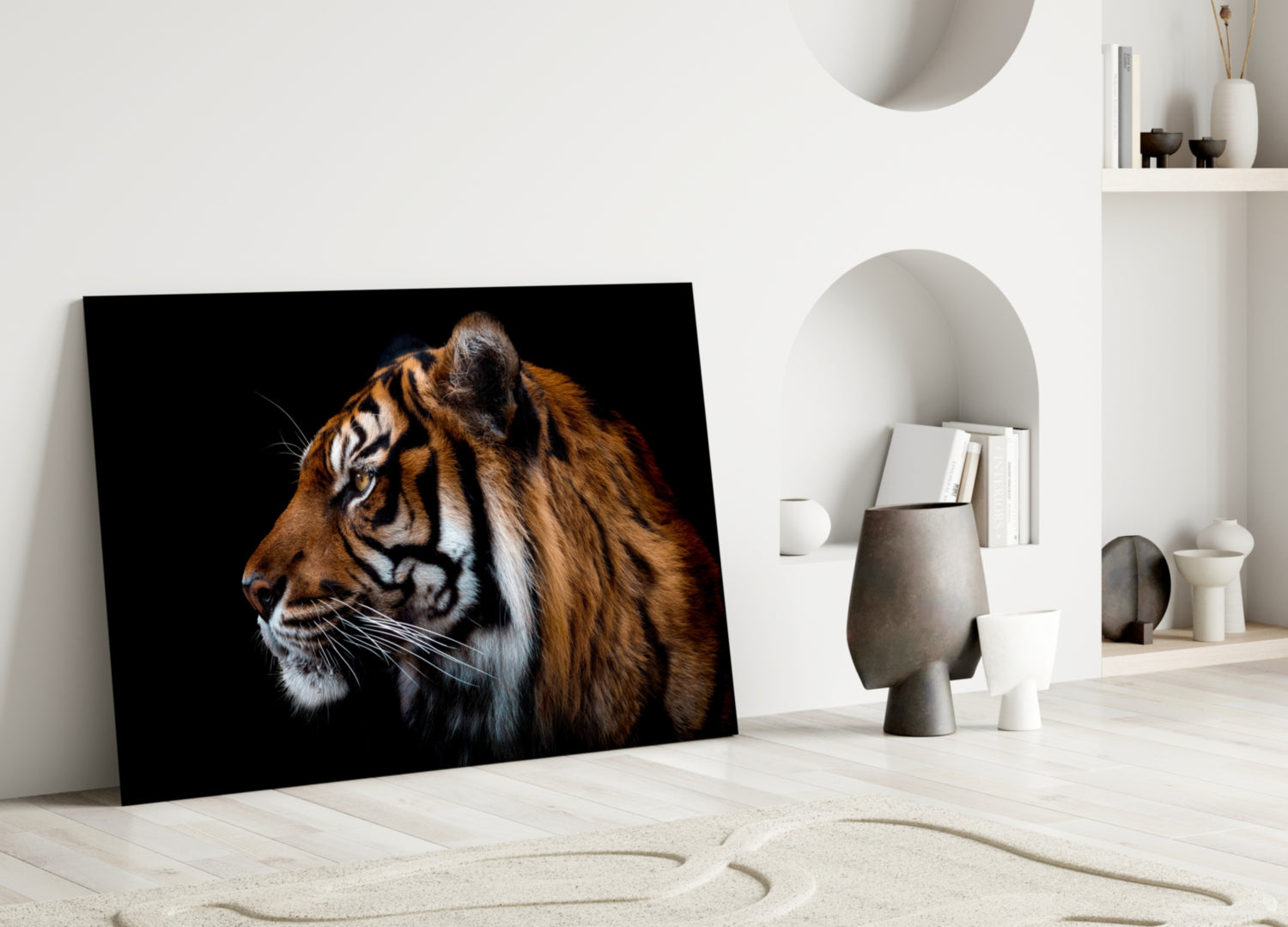 Tiger Glass Wall Art.