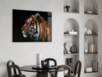 Cinematic wildlife print bringing safari edge to a home office