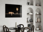 Cinematic wildlife print bringing safari edge to a home office