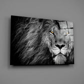 Wildlife panel anchoring a study wall