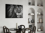 Cinematic wildlife print bringing safari edge to a home office