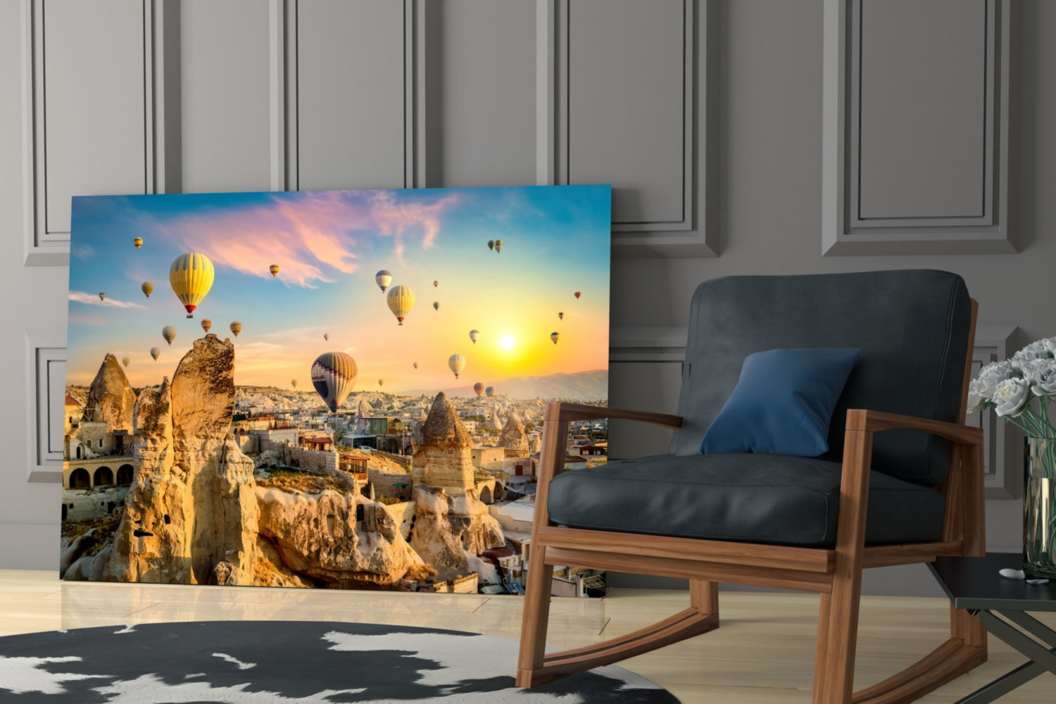 Cappadocia Glass Wall Art.